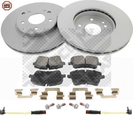 Mapco 47804HPS - Дисковый тормозной механизм, комплект abcparts.ee