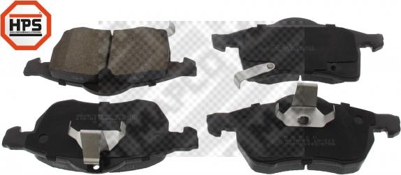 Mapco 6478HPS - Тормозные колодки, дисковые, комплект abcparts.ee