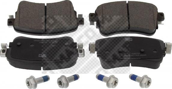 Mapco 6012 - Тормозные колодки, дисковые, комплект abcparts.ee