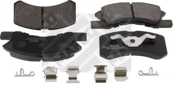 Mapco 6250 - Тормозные колодки, дисковые, комплект abcparts.ee