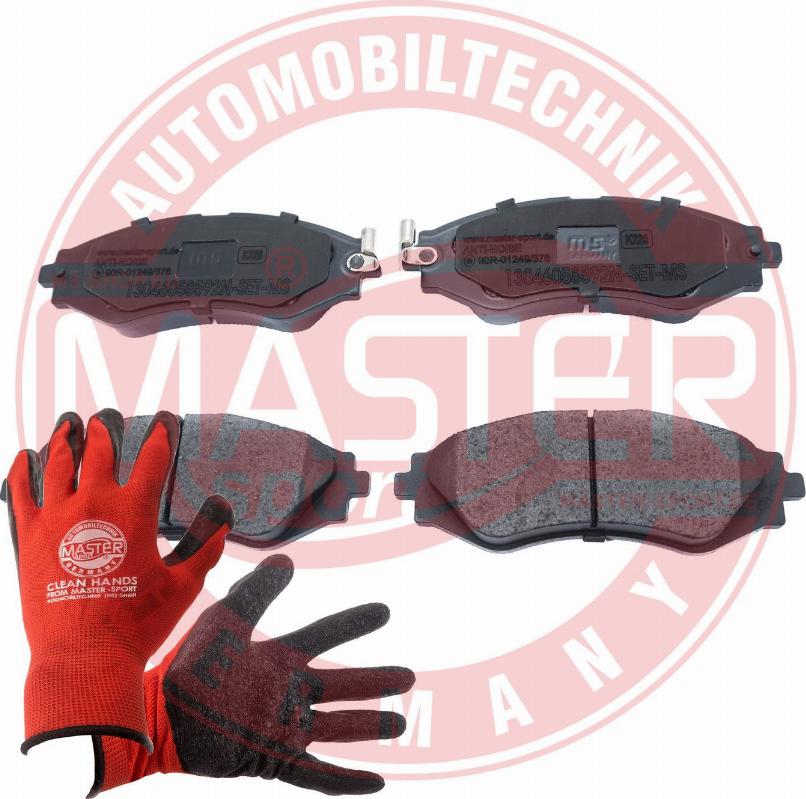 MASTER-SPORT 13046058592N-SET-MSP - Тормозные колодки, дисковые, комплект abcparts.ee