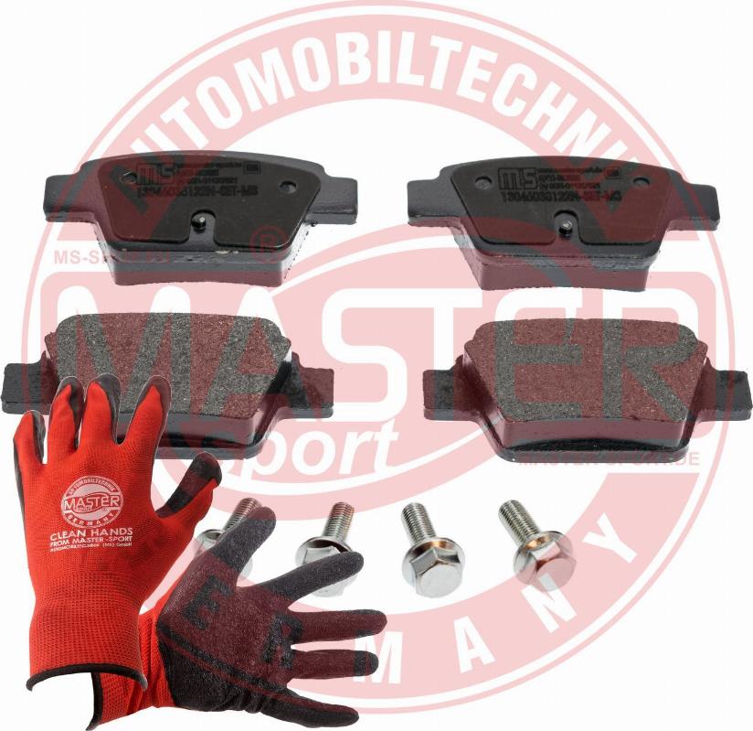 MASTER-SPORT 13046038122N-SET-MSP - Тормозные колодки, дисковые, комплект abcparts.ee