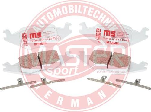 MASTER-SPORT 13046070302K-SET-MS - Тормозные колодки, дисковые, комплект abcparts.ee