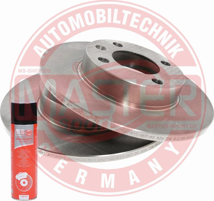 MASTER-SPORT 24011001511-SET-MSP - Тормозной диск abcparts.ee