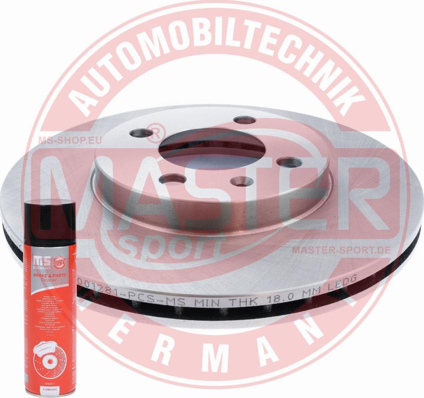 MASTER-SPORT 24012001281-PCS-MSP - Тормозной диск abcparts.ee