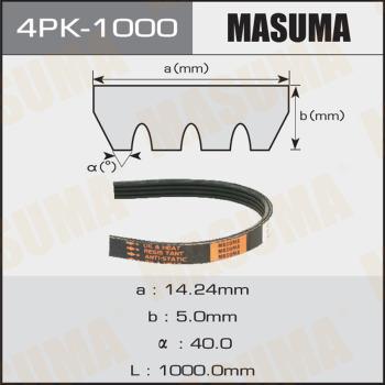 MASUMA 4PK1000 - Поликлиновой ремень abcparts.ee