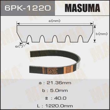 MASUMA 6PK-1220 - Поликлиновой ремень abcparts.ee