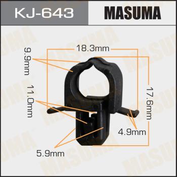MASUMA KJ-643 - Зажим, клипса, молдинг abcparts.ee