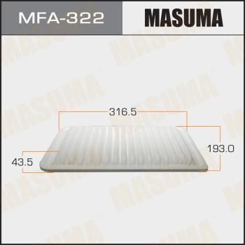 MASUMA MFA-322 - Воздушный фильтр двигателя abcparts.ee