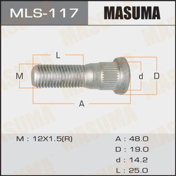 MASUMA MLS117 - Шпилька ступицы колеса abcparts.ee