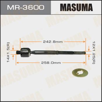 MASUMA MR-3600 - Осевой шарнир рулевой тяги, внутренний abcparts.ee