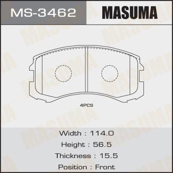 MASUMA MS-3462 - Комплект тормозных колодок, барабанные abcparts.ee