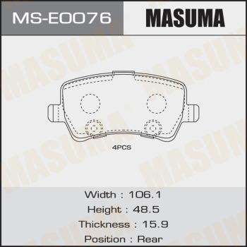MASUMA MS-E0076 - Piduriklotside komplekt abcparts.ee