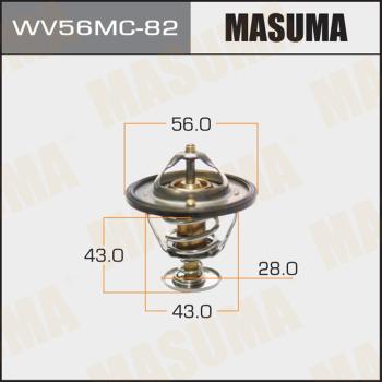 MASUMA WV56MC-82 - Термостат охлаждающей жидкости / корпус abcparts.ee