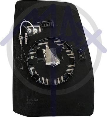 MAX MFD830-L - Зеркальное стекло, наружное зеркало abcparts.ee
