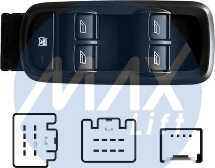 MAX SFD118 - Выключатель, стеклоподъемник abcparts.ee