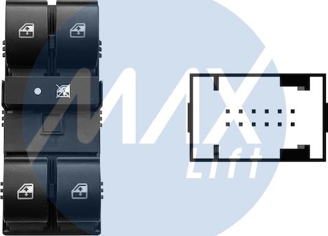 MAX SFT108 - Выключатель, стеклоподъемник abcparts.ee