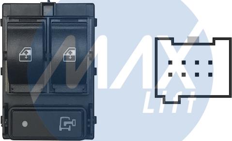 MAX SFT107 - Выключатель, стеклоподъемник abcparts.ee