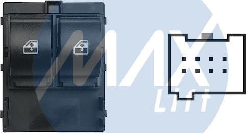 MAX SFT116 - Выключатель, стеклоподъемник abcparts.ee