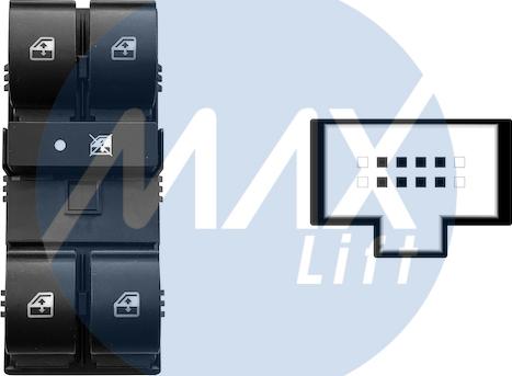 MAX SFT126 - Выключатель, стеклоподъемник abcparts.ee
