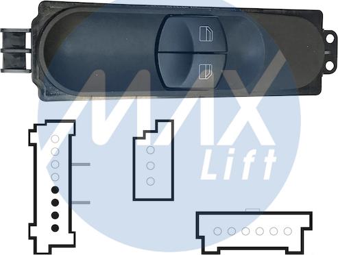 MAX SMB105 - Выключатель, стеклоподъемник abcparts.ee