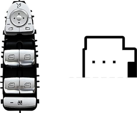 MAX SMB119 - Выключатель, стеклоподъемник abcparts.ee