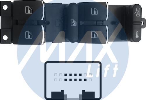 MAX SVW102 - Выключатель, стеклоподъемник abcparts.ee