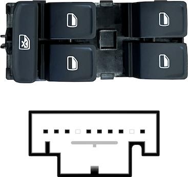 MAX SVW116 - Выключатель, стеклоподъемник abcparts.ee