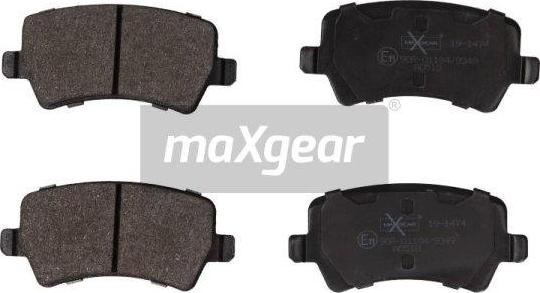 Maxgear 19-1474 - Тормозные колодки, дисковые, комплект abcparts.ee