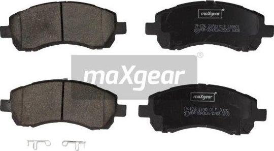 Maxgear 19-1396 - Тормозные колодки, дисковые, комплект abcparts.ee