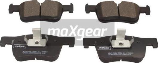 Maxgear 19-3036 - Тормозные колодки, дисковые, комплект abcparts.ee
