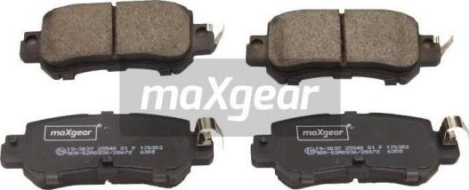 Maxgear 19-3037 - Тормозные колодки, дисковые, комплект abcparts.ee