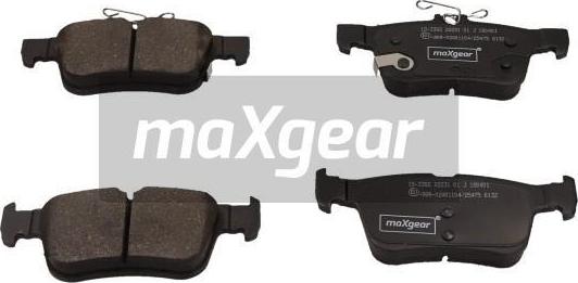Maxgear 19-3382 - Тормозные колодки, дисковые, комплект abcparts.ee