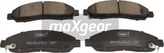 Maxgear 19-2981 - Тормозные колодки, дисковые, комплект abcparts.ee