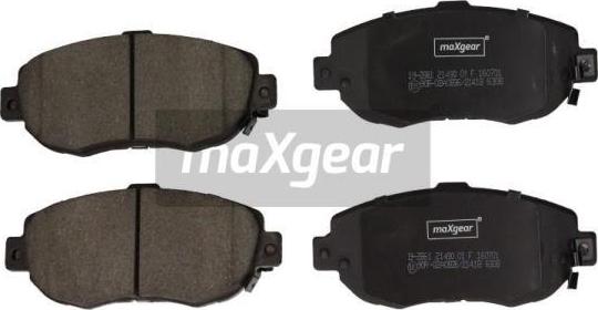Maxgear 19-2861 - Тормозные колодки, дисковые, комплект abcparts.ee