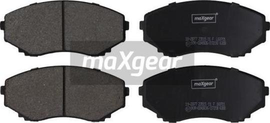 Maxgear 19-2877 - Тормозные колодки, дисковые, комплект abcparts.ee