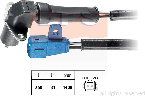 MDR EPS-1953 006 - Датчик положения Коленвала, RPM abcparts.ee