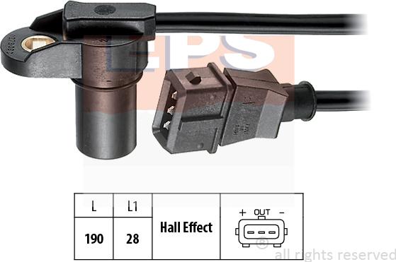 MDR EPS-1953 278 - Датчик положения Распредвала abcparts.ee