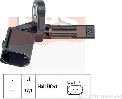 MDR EPS-1960 014 - ABS датчик, частота вращения колеса abcparts.ee