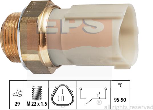 MDR EPS-1850 262 - Термовыключатель, вентилятор радиатора / кондиционера abcparts.ee