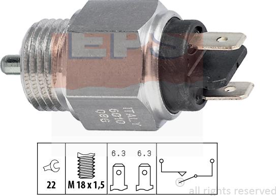 MDR EPS-1860 010 - Датчик включения фары заднего хода abcparts.ee
