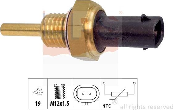 MDR EPS-1830 407 - Датчик температуры ОЖ, охлаждающей жидкости abcparts.ee