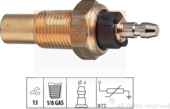 MDR EPS-1830 056 - Датчик температуры ОЖ, охлаждающей жидкости abcparts.ee