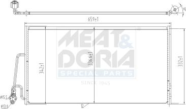 Meat & Doria 991096 - Конденсатор кондиционера abcparts.ee