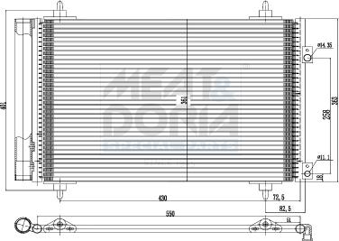 Meat & Doria 991009 - Конденсатор кондиционера abcparts.ee