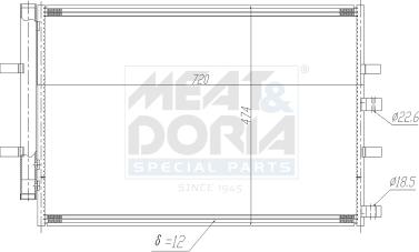 Meat & Doria 991194 - Конденсатор кондиционера abcparts.ee