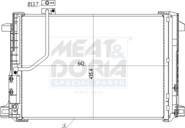 Meat & Doria 991118 - Конденсатор кондиционера abcparts.ee