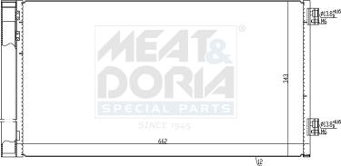 Meat & Doria 991258 - Конденсатор кондиционера abcparts.ee