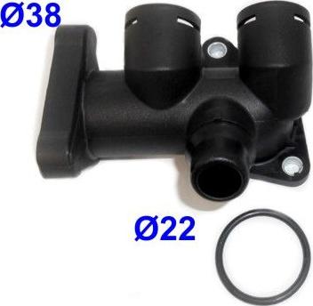 Meat & Doria 93113 - Фланец охлаждающей жидкости abcparts.ee