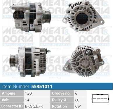 Meat & Doria 55351011 - Генератор abcparts.ee